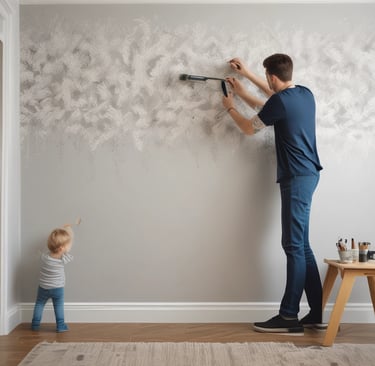 photo of white staircase