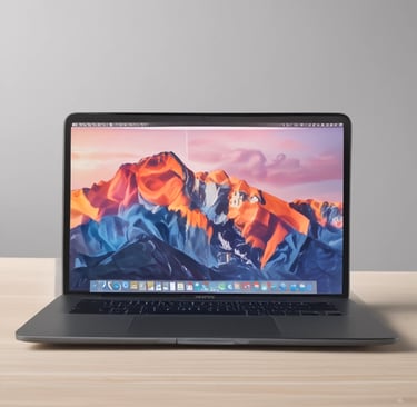 a macbook air box sitting on top of a table