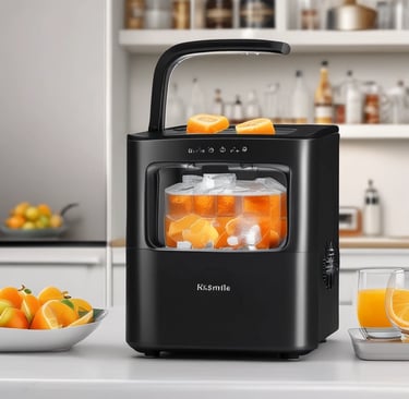 A person putting a bag of ice into a machine