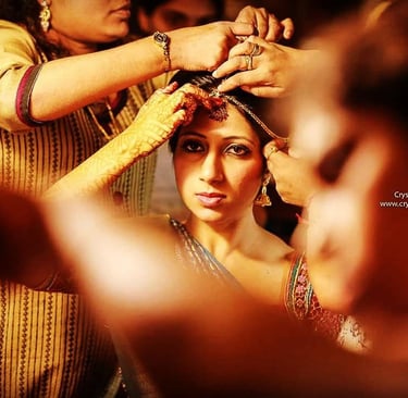 Bridal makeup session
