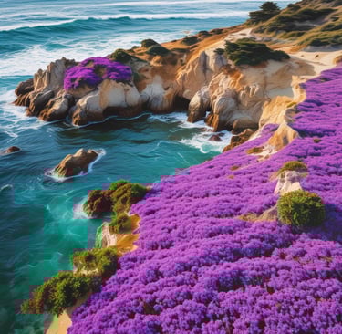 coastline of monterey magic purple carpet