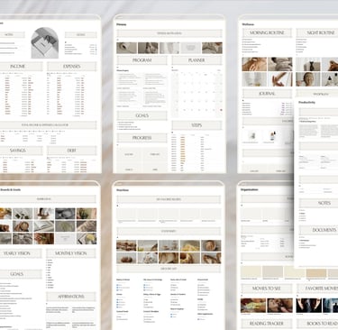Notion planner 2025-2026, Notion template, dashbord, customize planner