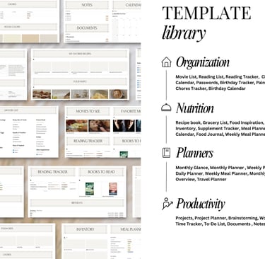 Notion planner 2025-2026, Notion template, dashbord