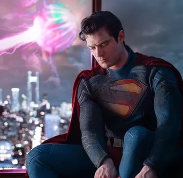 David Corenswet as Superman – Superman 2025 movie still – The Tipsy Critic