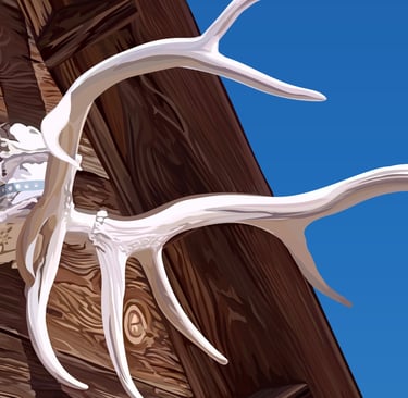 ONCE UPON THE WEST - Joshua Tree Art (vector hyperrealism) detail 1