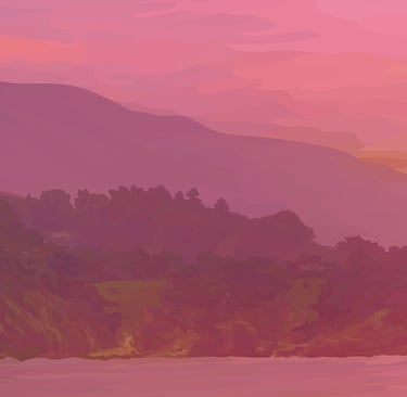THE LONE CYPRESS – Lone Cypress Art (Vector Hyperrealism) detail 1