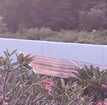 Callachuchi Homestay solar panel array