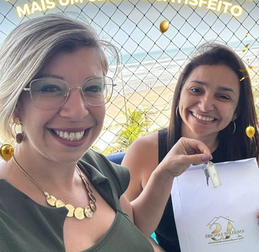 Mais uma entrega de chaves, cliente satisfeita