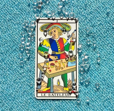 carte, tarot, bateleur