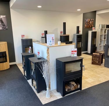 Magasin de poêles à bois en Charentes-Maritime.