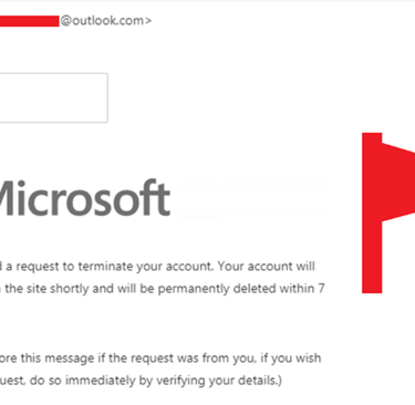 account termination phishing email