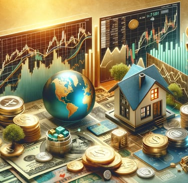 a globe globe with a globe and a house on it