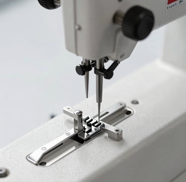A single needle lock stitch machine
