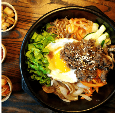 healthy meal bowl on the table 