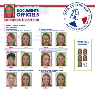 Consigne pour photo d'identité conforme