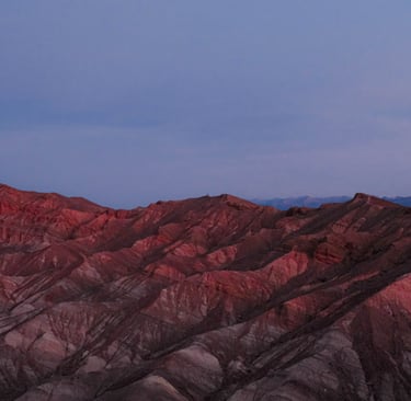 Sunrise over Zabriskie Point, Sunrise in Death Valley, Zabriskie Point, Red Canyons