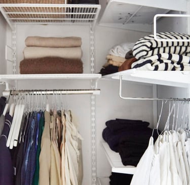Elfa drabinių sistema | Elfa Wardrobe | lentynu-sistemos.lt