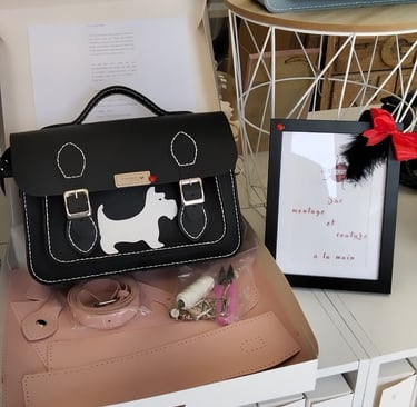 Sac à main à coudre soi même personnalisé par Cosquinelle