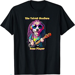 The Velvet Woofers - T-shirts and Other Merchandise - Woofy - Bass Guitar
