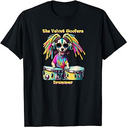 The Velvet Woofers - T-shirts and Other Merchandise - Boomer - Drums