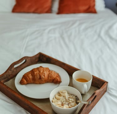 Croissant Breakfast at White Shark Guest House Gansbaai