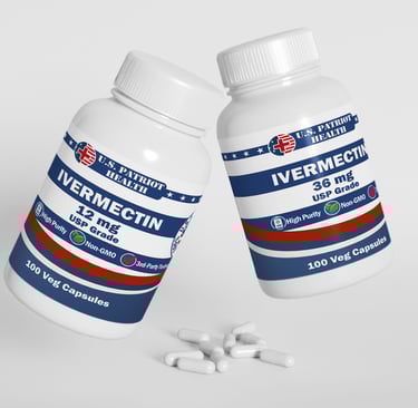 12 mg Ivermectin and 36 mg Ivermectin pill bottles  