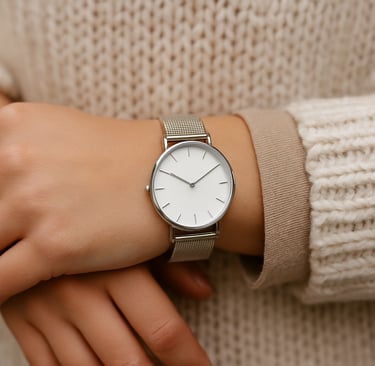 a woman's wrist watch on a wrist, women watch