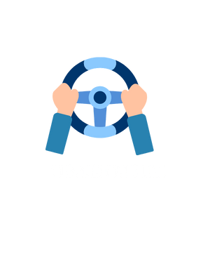 Pixelated steering wheel icon representing immersive dealership navigation in Transitarium.