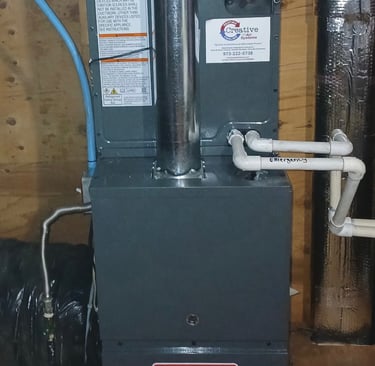 Goodman furnace replacement at a residential home.