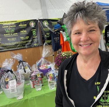 Forever Friends Motorcycle Awareness Bike Run volunteer, Deborah Poust Johnson.