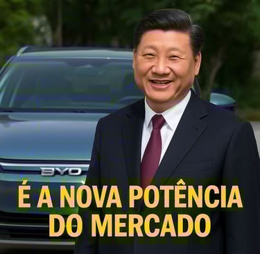 BYD: A Revolução Chinesa de Veículos Elétricos que Desafia Gigantes e Redefine a Indústria Automotiv