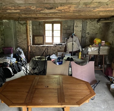 Grange en pierre avant rénovation