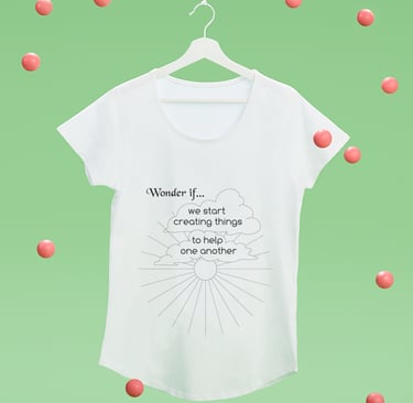 a t - shirt with a quote on it