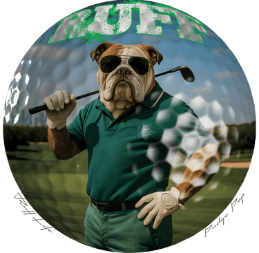 Dog Dayz Bulldog Golf T-shirt image.