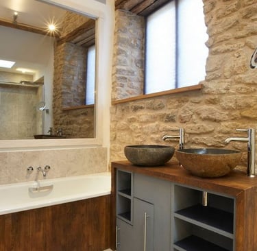 natural elements bathroom remodeling