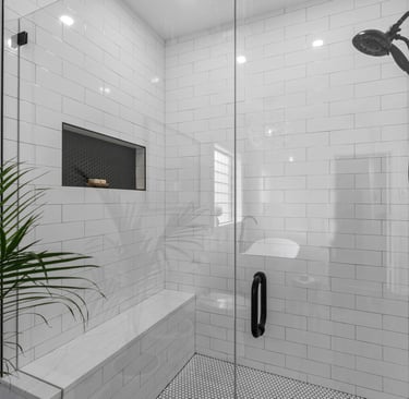 glass shower bathroom remodeling