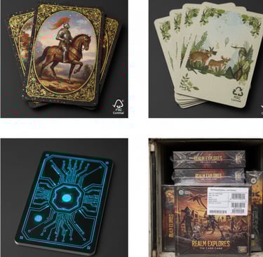 a box of cards with a picture of a game of throne