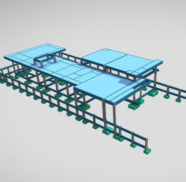Projeto estrutural residência alto padrão 3d