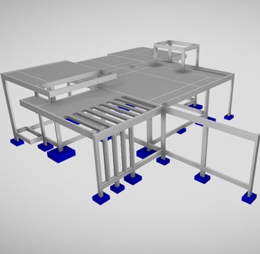 Projeto estrutural residência alto padrão com pergulado 3d