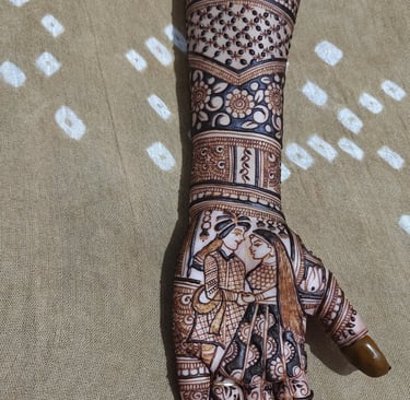 Beautiful bridal mehndi