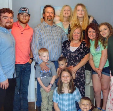 Foster Family together for a picture