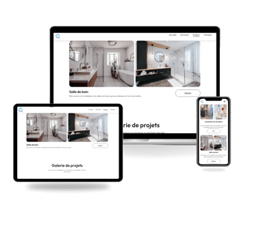 réalisation site internet d'un artisan plombier