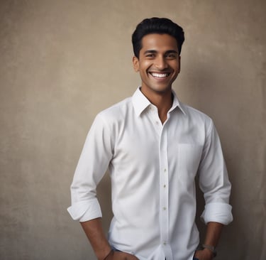 man in red and white plaid dress shirt and blue denim jeans standing on road during