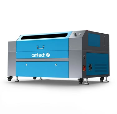 a blue and silver colored laser laser machine