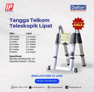 Tangga Teleskopik Double Dalton 10M