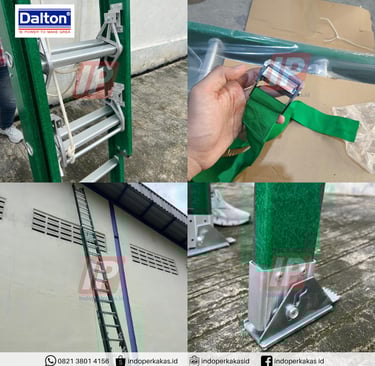 Tangga Dalton Sliding Fiberglass (PLN) Tipe MFEL