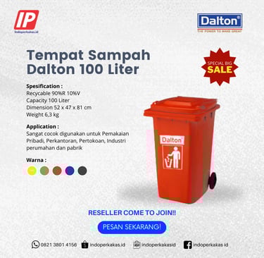 tempat sampah 100 liter