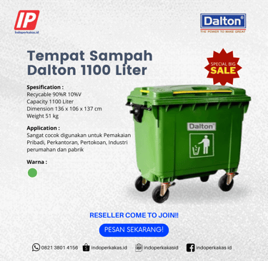 tempat sampah 1100 liter