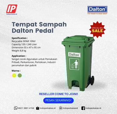 tempat sampah roda pedal