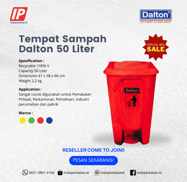 tempat sampah 50 liter 